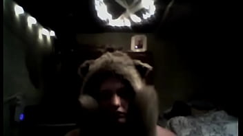 Preview 2 of Butty Girl Xxxx Video - Lillith Performs a couple titty drops in her wolf hat and collar! (No Audio)