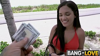 Preview 2 of Kisten Dunt - Brazilian Alina Belle Bounces On the Bus