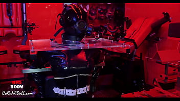Preview 3 of Billy Wood - rubber latex gasmask bondage Lock for a long time