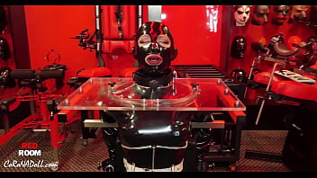 Preview 1 of Billy Wood - rubber latex gasmask bondage Lock for a long time