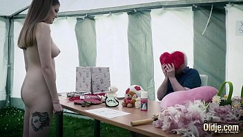 Preview 2 of Fast Movi - Naughty slut seduces old man and begs him to fuck her mouth