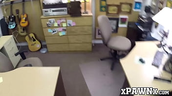 Preview 2 of Myanmar Car Sex - Pretty babe pussy drilled by a pawnbroker on the desk