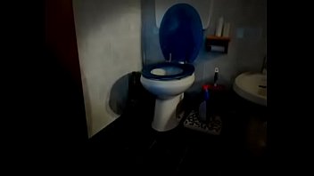 Preview 1 of Sunny Leon Sexxy Vidio Porm - Vieni a spiare la tua bella mamma mentre piscia in bagno