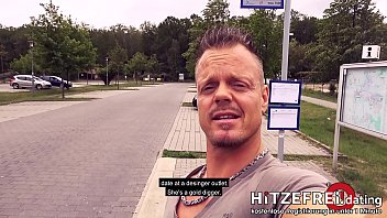 Preview 1 of Ass Strapon Bdsm - HITZEFREI.dating CAUGHT by POLICE: Blonde Girl Fucked PUBLIC (Arteya)
