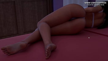Preview 1 of Verona - Licking stepmom&#039_s horny wet pussy while her husband is watching l Milfy City l Part #16