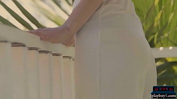 Preview 1 of Mom Teach Sex In Her Baby - Perky big tits blonde model from Europe striptease