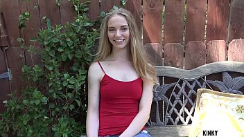 Preview 1 of Granny Stockings Strip - Kinky Family - New stepsis Lana Sharapova wants a creampie