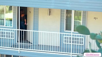 Preview 1 of Unaware Butttape - Stepteen caught her stepmom in the motel