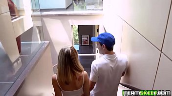 Preview 1 of Alinsta Sex - Daphne is one dirty teen and she loves it when her boyfriend gives her a gooey creampie