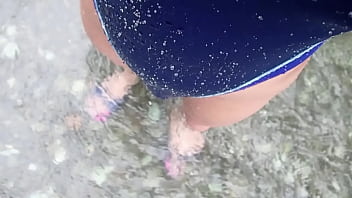Preview 4 of Catrina Halili Pilipino Scandal - Ray Ayanashi japanese slave crossdresser swimsuit Water play1