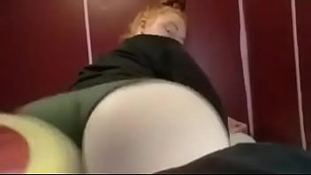 Preview 3 of Anal Sex In Aero Plane - kiera&#039_s fat ass ginger teen twerking