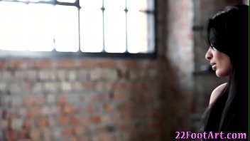 Preview 1 of Hayri - Busty footfucking babe gets toes spermed