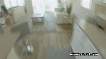 Preview 1 of Got Tie - Hide and seek with deepthroat reward from Asian gf