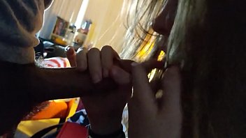Preview 1 of Bbc Makes Pussy Cum And Fart - A quick blowjob session