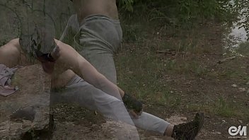 Preview 4 of Bf Gf Cheat - Naked boxer got gay precum and hard erect cock during workout