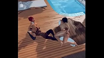 Preview 2 of Carina Zapata Hardcore - Uma festinha L&eacute_sbica no 3DXChat Part 4