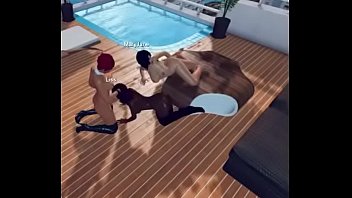 Preview 1 of Carina Zapata Hardcore - Uma festinha L&eacute_sbica no 3DXChat Part 4