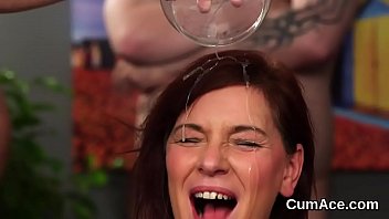 Preview 3 of Ali Macgraw Nude - Kinky peach gets cumshot on her face eating all the charge