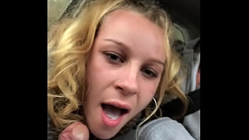 Preview 4 of Krystal Blu - Sucking an amazing cock in the car !