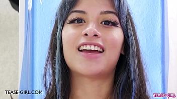 Preview 2 of Two Guy - Captivating Brunette Stunner talks about her first sex experience