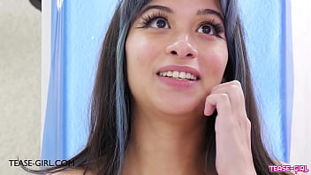 Preview 1 of Two Guy - Captivating Brunette Stunner talks about her first sex experience