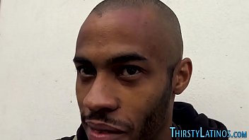 Preview 2 of Zaskia Gotik Bugil - Ripped ebony latino gobbles big cock