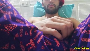 Preview 1 of Double Dippin - Big cock Jerking off in my sport pants and eating my cum - Camilo Brown
