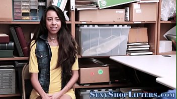 Preview 2 of Lickherass - Skinny teen thief gets fucked