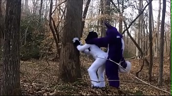 Preview 1 of 3 Video Xxx - Fursuit Couple Mating in Woods