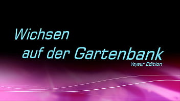 Preview 1 of Boobs Flashing Amateur - Wichsen auf der Gartenbank 1