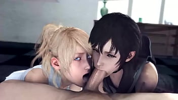 Preview 3 of Asian Cute Gril Sex Videos - 「Teamwork Makes the Dream Work」by lazyprocrastinator [Final Fantasy SFM Porn] (Audio by EvilAudio)
