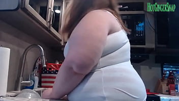 Preview 4 of Sis Want - HotGingersnap washing dishes on clip4sale