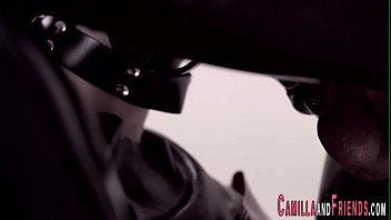Preview 3 of 12 Salki Larki Xxx - Kinky tgirl in latex fucking