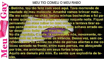 Preview 3 of Moxxx - Conto Er&oacute_tico: NA BRINCADEIRA MEU TIO COMEU MEU RABO - parte 2 t&aacute_ no canal