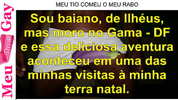Preview 1 of Moxxx - Conto Er&oacute_tico: NA BRINCADEIRA MEU TIO COMEU MEU RABO - parte 2 t&aacute_ no canal