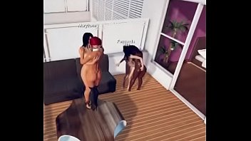 Preview 2 of Xxnxxx China - Uma festinha L&eacute_sbica no 3DXChat Part 2