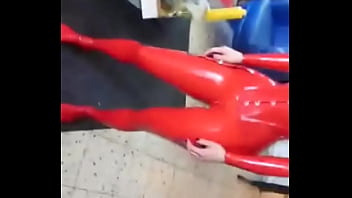 Preview 2 of Three Orals In One Pussy - Knotasha red latex