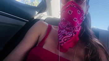 Preview 1 of Stay Czu - Artemisia Love Flashing her big boobs ad pussy during a ride on Uber Real footage Flashing for him