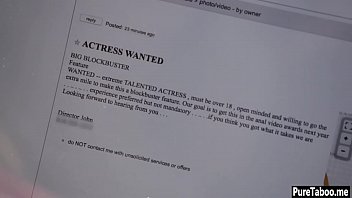 Preview 1 of Body Fluid Jav - Sexy blonde actress got DP fucked at a private casting