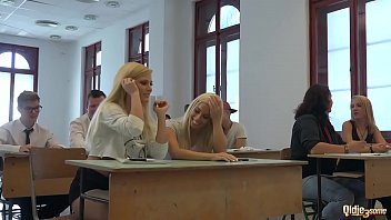 Preview 1 of Reality Latinas - Naughty babes getting fucked in teen threesome by smutty professor