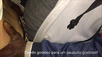 Preview 3 of Sipoilid - Cdzinha LimaSP Dando no cine com a calcinha tanga oncinha ganhado de uma amiga para Negao Roludo 10072019