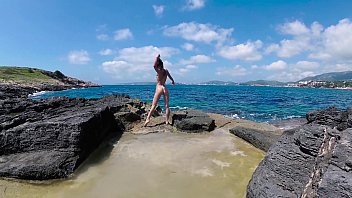 Preview 4 of Japan Fake Massag - Russian Girl Sasha Bikeyeva - Enjoy the taking views of the nature of Mallorca,  the sexuality and passion of a beautiful slender nudist