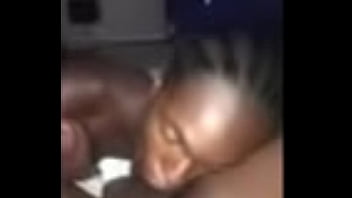 Preview 4 of Monster Brutal Gapes - Black Young TGirl sucks Dem Balls