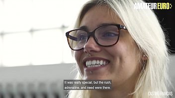 Preview 2 of Video Letter - AMATEUR EURO - European Babe Gaby Gets c. With Cock In Porn Casting