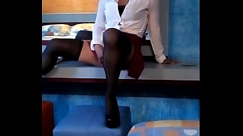 Preview 1 of Danny D And Thief - Sexy secretaria masturbandose vestida de colegiala