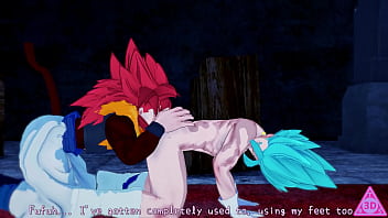 Preview 3 of Cum In Blow - Gogeta e Vegito si succhiano il cazzo a vicenda
