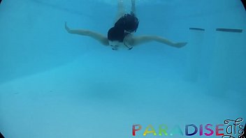Preview 4 of Women Ship - Inspecting and fondling Cassie Fire&#039_s thick ass underwater at public pool