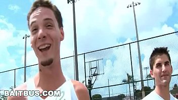 Preview 1 of Gangbang Pussy Rammed - BAIT BUS - John Stone Sneaks Up On Straight Guy Named Noah River &amp_ Sucks His Cock!