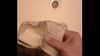 Preview 3 of Black Granny Cock - Que linda panty,  braga de mi hermana  ( 18)