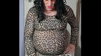 Preview 3 of Deep Choking Face - crossdresser is at it again what do you call this guys i call it penis fucking part 1